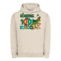 Pigment French Oak roaring into 100 day of school Urban Hoodie - MaliasSmallBusiness