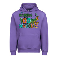 Roaring Into 100 Day Of School Urban Hoodie | Teevron