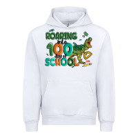 White roaring into 100 day of school Urban Hoodie - MaliasSmallBusiness