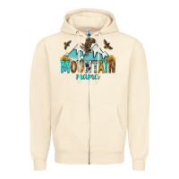 Sandshell mountain mama Zipper Hoodie - texasbilliewilder