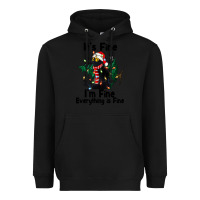 Black It's Fine I'am Fine Everything Is Fine Heavyweight Hoodie - FaDigitalArtStudio