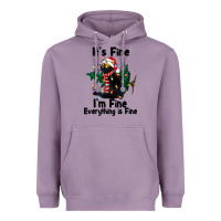 Lavender It's Fine I'am Fine Everything Is Fine Heavyweight Hoodie - FaDigitalArtStudio