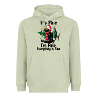 Matcha It's Fine I'am Fine Everything Is Fine Heavyweight Hoodie - FaDigitalArtStudio