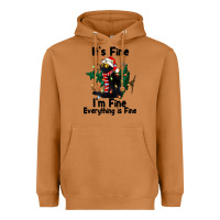 Meerkat It's Fine I'am Fine Everything Is Fine Heavyweight Hoodie - FaDigitalArtStudio