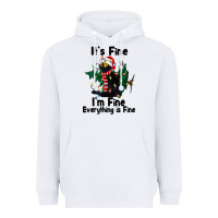 White It's Fine I'am Fine Everything Is Fine Heavyweight Hoodie - FaDigitalArtStudio