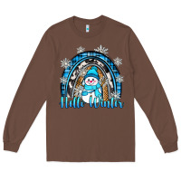 Chestnut hello winter rainbow Long Sleeve Tee - Zillion Design Studio
