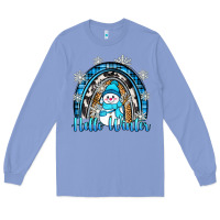 Colony Blue hello winter rainbow Long Sleeve Tee - Zillion Design Studio