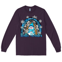 Plum hello winter rainbow Long Sleeve Tee - Zillion Design Studio