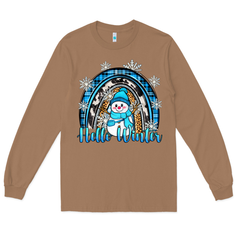 Hello Winter Rainbow Long Sleeve Tee by Zillion Design Studio | Teevron