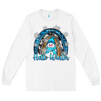 White hello winter rainbow Long Sleeve Tee - Zillion Design Studio