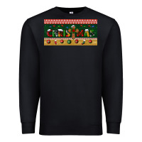 Black christmas with cross license plate Premium Sweatshirt - BundleAndBundleShop