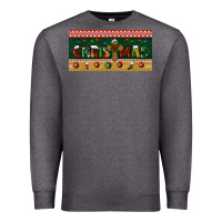 Charcoal Heather christmas with cross license plate Premium Sweatshirt - BundleAndBundleShop