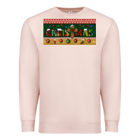 Pale Pink christmas with cross license plate Premium Sweatshirt - BundleAndBundleShop
