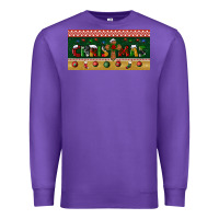 Purple christmas with cross license plate Premium Sweatshirt - BundleAndBundleShop
