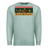 Seafoam christmas with cross license plate Premium Sweatshirt - BundleAndBundleShop