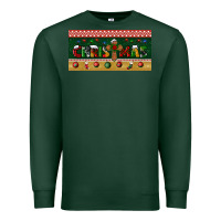 Sports Green christmas with cross license plate Premium Sweatshirt - BundleAndBundleShop