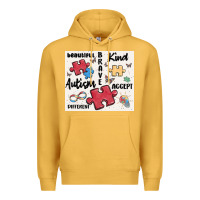 Mustard autism Premium Hoodie - MaliasSmallBusiness