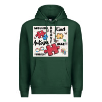 Sports Green autism Premium Hoodie - MaliasSmallBusiness