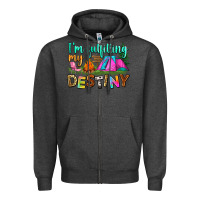 Charcoal Heather i'm fulfilling my destiny Zipper Hoodie - Zillion Design Studio