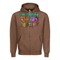 Chestnut i'm fulfilling my destiny Zipper Hoodie - Zillion Design Studio