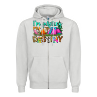 Dove Grey i'm fulfilling my destiny Zipper Hoodie - Zillion Design Studio