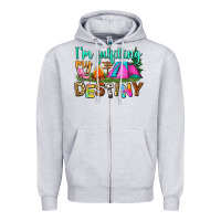Heather Grey i'm fulfilling my destiny Zipper Hoodie - Zillion Design Studio