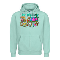 Seafoam i'm fulfilling my destiny Zipper Hoodie - Zillion Design Studio