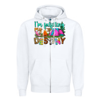 White i'm fulfilling my destiny Zipper Hoodie - Zillion Design Studio