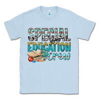 Dusty Blue special education crew Classic Tee - texasbilliewilder