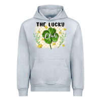 Heather Grey the lucky club Urban Hoodie - MaliasSmallBusiness