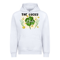 White the lucky club Urban Hoodie - MaliasSmallBusiness