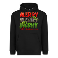 Black Merry christmas Heavyweight Hoodie - FaDigitalArtStudio