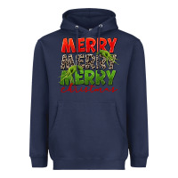 Navy Merry christmas Heavyweight Hoodie - FaDigitalArtStudio