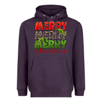 Plum Merry christmas Heavyweight Hoodie - FaDigitalArtStudio