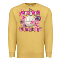 Antique Gold in october we wear pink volleyball Premium Sweatshirt - AdoDesignShop