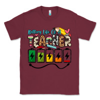 Burgundy battery life of a teacher Classic Tee - Zillion Design Studio