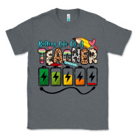 Charcoal Heather battery life of a teacher Classic Tee - Zillion Design Studio