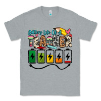 Heather Grey battery life of a teacher Classic Tee - Zillion Design Studio