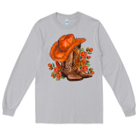 Moon Dust orange  cowgirl  and roses Long Sleeve Tee - AdoDesignShop
