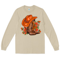 Mushroom orange  cowgirl  and roses Long Sleeve Tee - AdoDesignShop