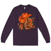 Plum orange  cowgirl  and roses Long Sleeve Tee - AdoDesignShop