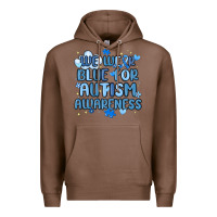 Chestnut we wear blue for autism awareness Premium Hoodie - MaliasSmallBusiness