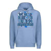 Colony Blue we wear blue for autism awareness Premium Hoodie - MaliasSmallBusiness