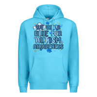 Ocean Blue we wear blue for autism awareness Premium Hoodie - MaliasSmallBusiness