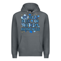 Rock we wear blue for autism awareness Premium Hoodie - MaliasSmallBusiness