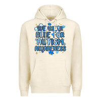 Tofu we wear blue for autism awareness Premium Hoodie - MaliasSmallBusiness