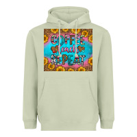 Matcha coffee teach repeat Heavyweight Hoodie - HRA Design Shop