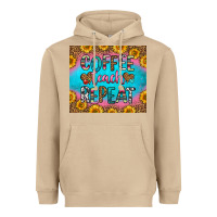 Mushroom coffee teach repeat Heavyweight Hoodie - HRA Design Shop