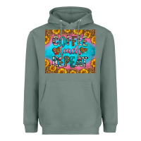 Coffee Teach Repeat Heavyweight Hoodie | Teevron
