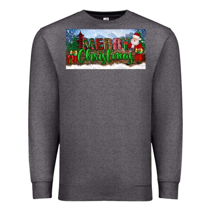 Merry Christmas With Santa Claus License Plate Premium Sweatshirt by BundleAndBundleShop | Teevron